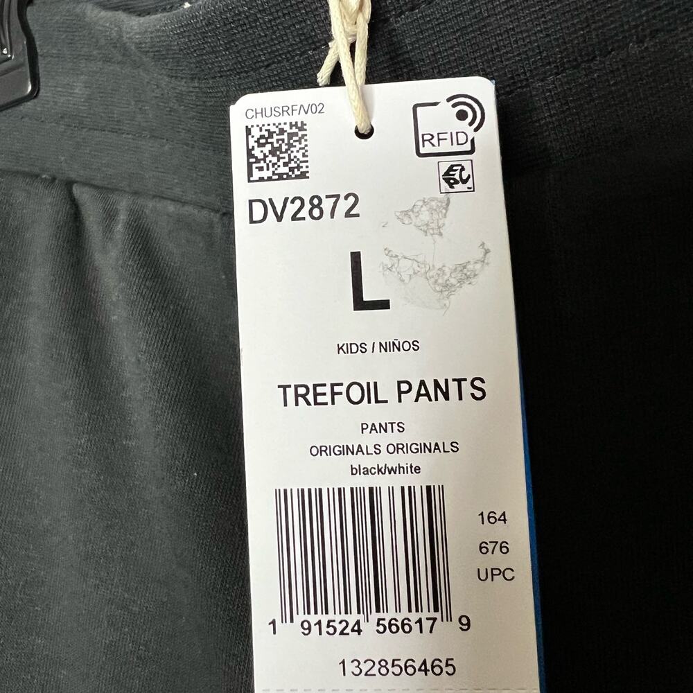 Adidas Trefoil Pants Large Kids Joggers Youth 3 Stripe Relaxed Fit Unisex New - Picture 12 of 13